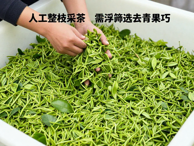 人工整枝采茶需浮选去青果，详解高效筛选与提质技巧