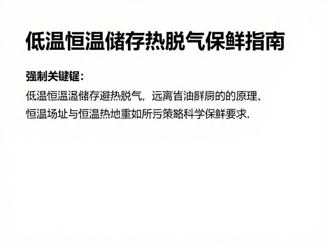 科学选址与恒温管理的执行策略