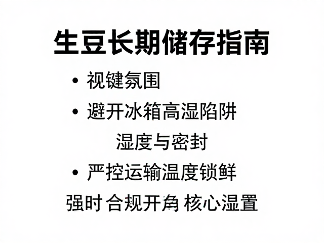 生豆储存环境的核心变量:湿度与密封