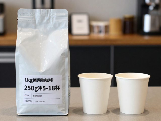 1kg商用袋装咖啡，250g约冲15-18杯，严选最新烘焙日期