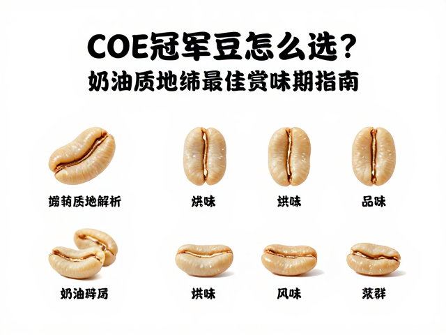 COE冠军豆怎么选?奶油质地解析与烘后最佳赏味期指南