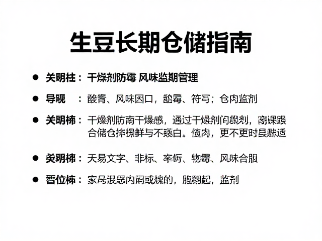 应对风味衰退的仓储干预与监测手段