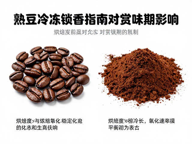 烘焙度差异对冷冻稳定性与氧化速率的影响