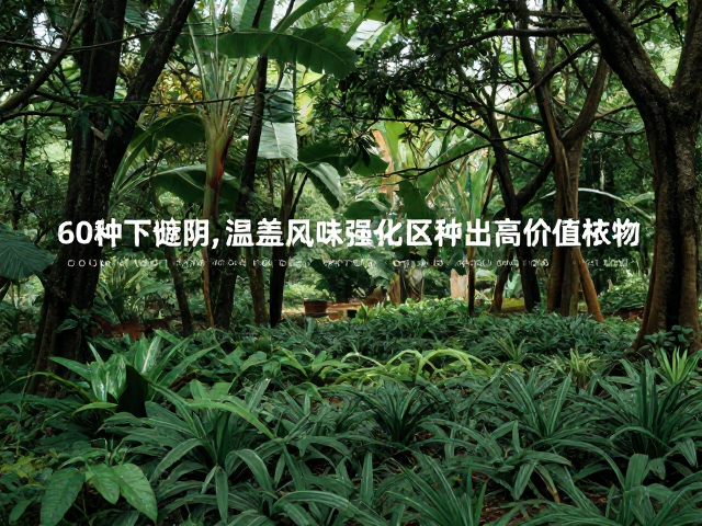 林下生态种植:构建低干扰的生长微环境