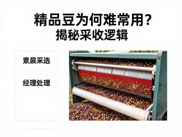 精品豆难以普及的筛选与处理痛点