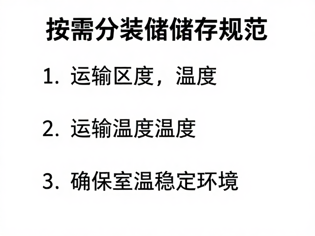 按需分装的核心逻辑与操作规范
