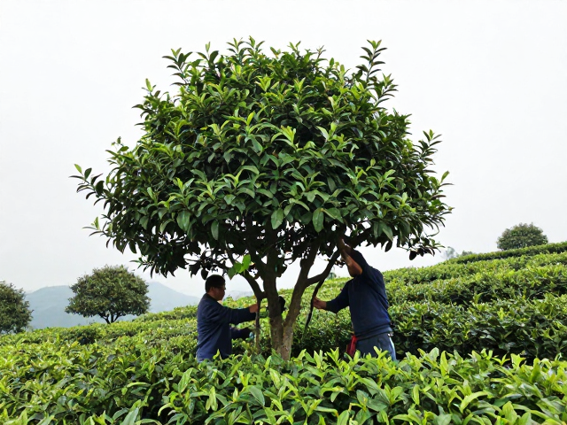 人工整枝对茶树树冠结构的重塑