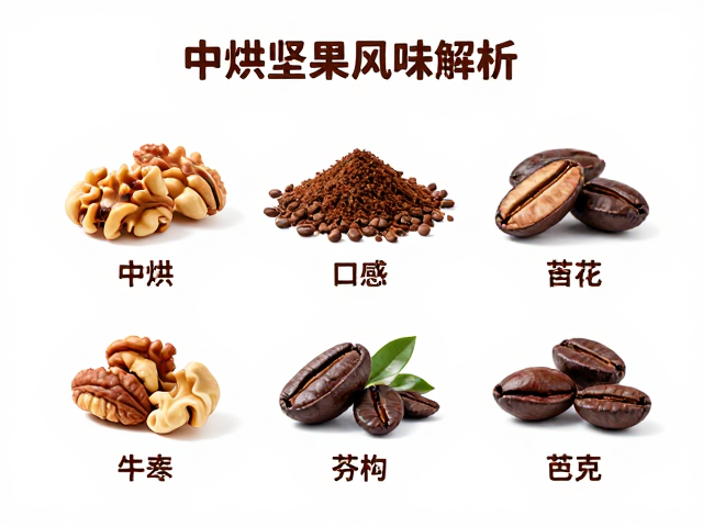 中烘坚果风味咖啡,圆润口感与可可苦香的完美平衡指南