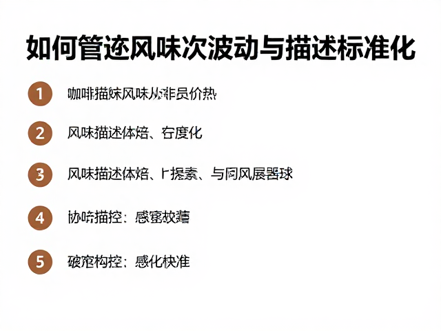 风味描述体系的量化构建与感官校准