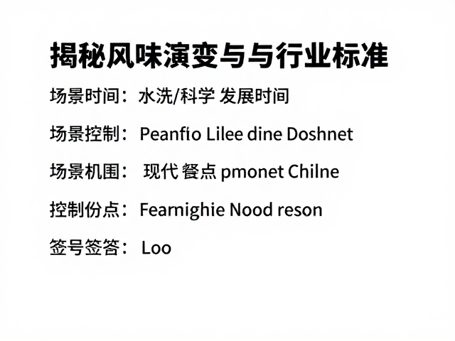 智能化控制与现代风味科学的应用