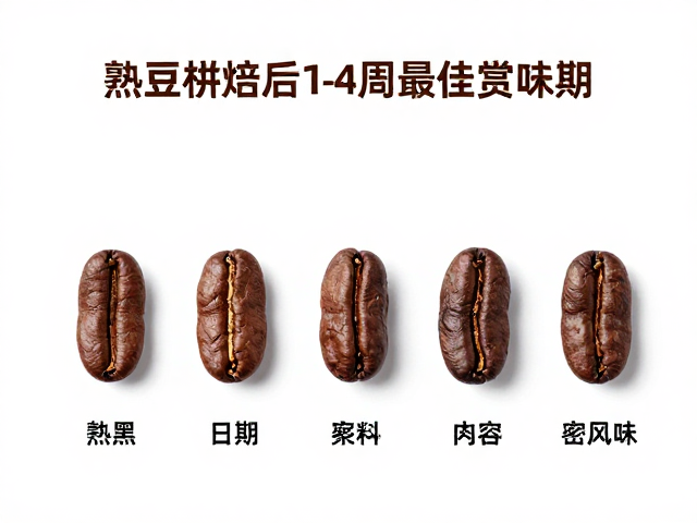 熟豆烘焙后1-4周最佳赏味期，看生产日期，密封保存保风味