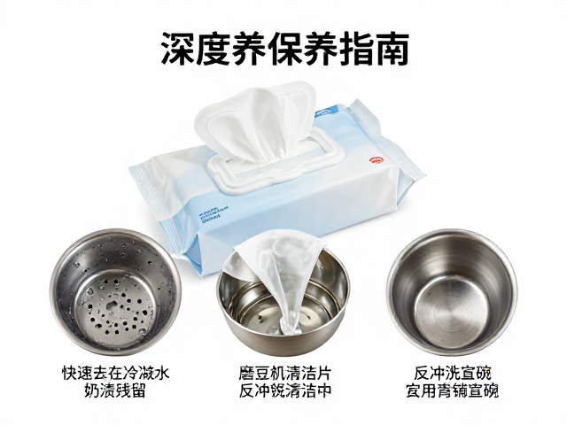 蒸汽棒湿巾:快速去除冷凝水与奶渍残留