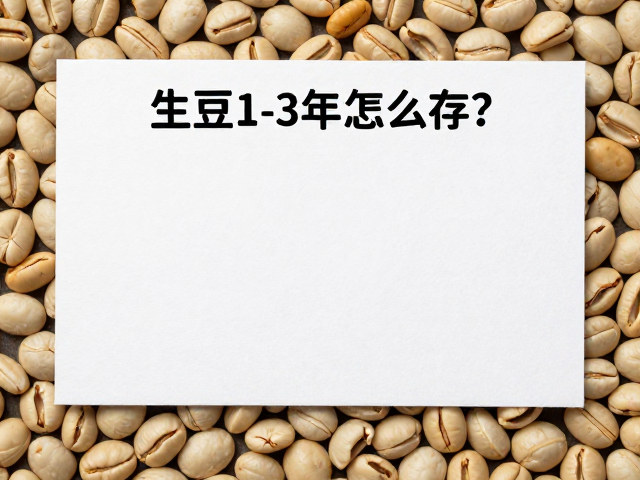 生豆1-3年怎么存?阴凉干燥处少量多次购买保鲜攻略