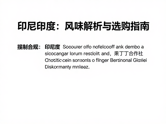印尼蜜处理咖啡，果丁丁合作社Gotiti风味解析与选购指南