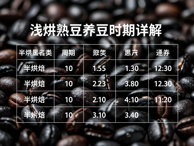 半烘焙熟豆的最佳养豆周期参考