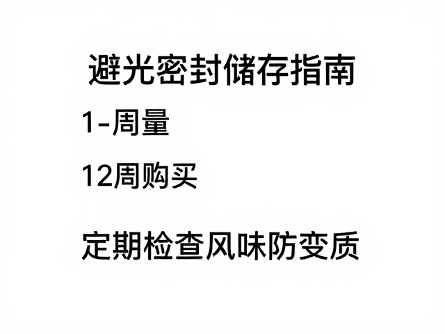 避光密封储存的核心逻辑