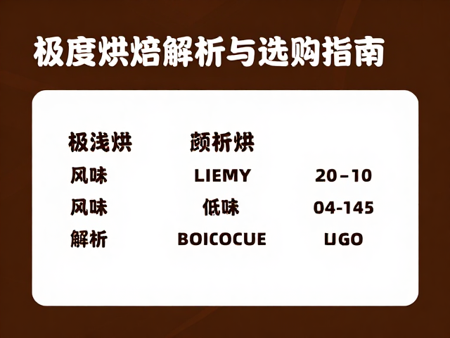 识别与选购极浅烘焙咖啡的关键指标