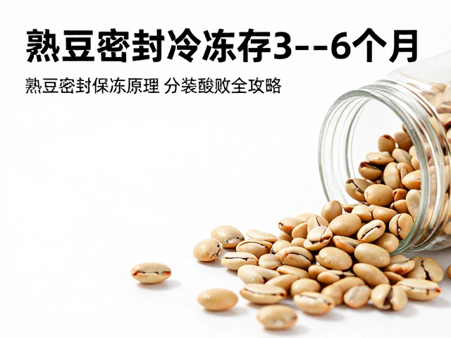 熟豆密封冷冻保存3-6个月,分装防酸败全攻略