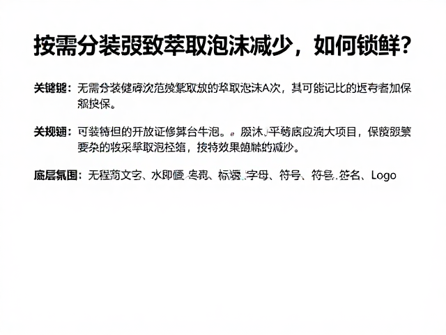 分装逻辑与氧化控制的底层联系