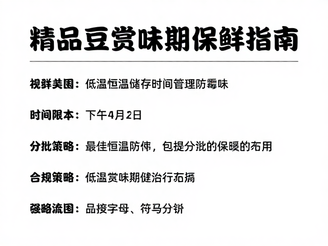 最佳赏味期的时间管理与分批策略