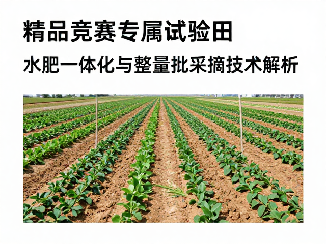 精品竞赛专属试验田，水肥一体化与整枝批量采摘技术解析