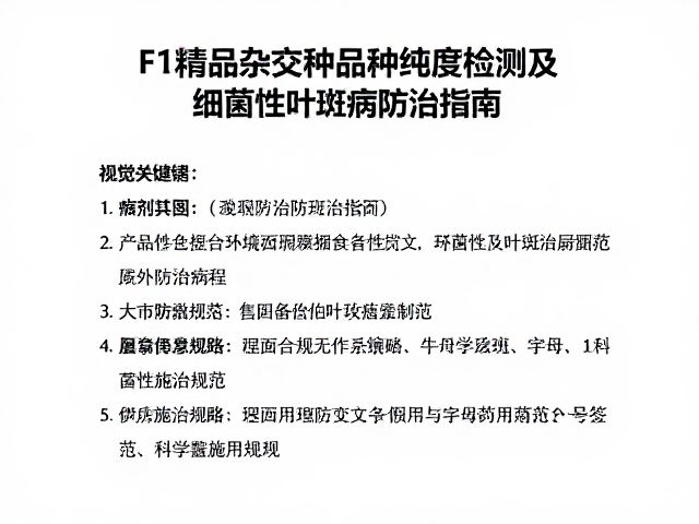 药剂防治策略与科学施用规范