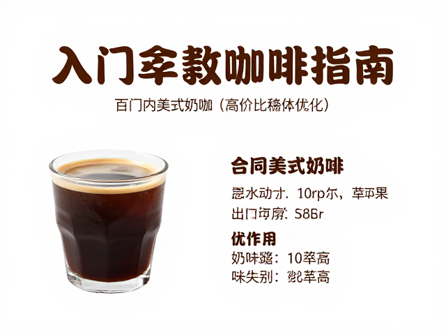 美式与奶咖的萃取参数优化