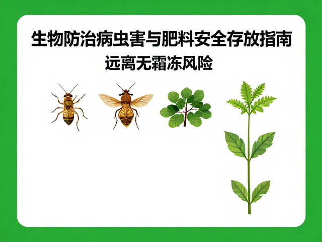 生物防治病虫害与肥料安全存放指南，远离无霜冻风险