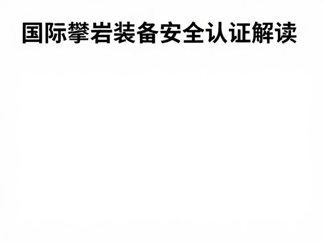 国际攀岩装备安全认证体系中的凸轮塞标准