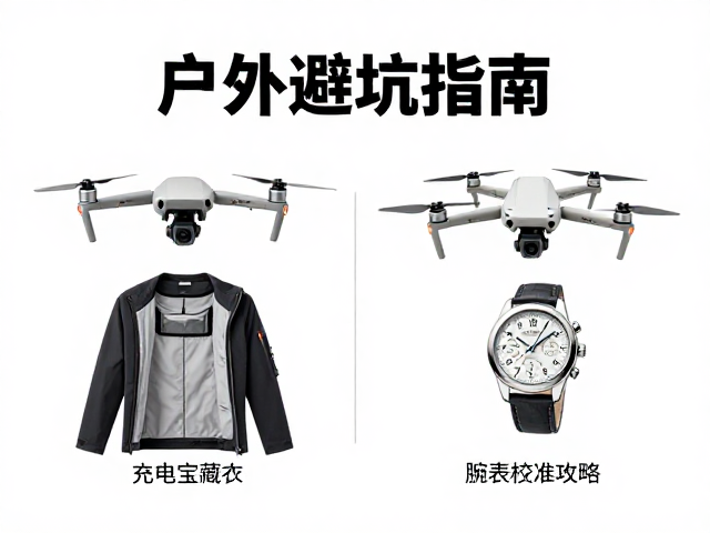 户外避坑指南,无人机避强风、充电宝藏衣内、腕表校准攻略