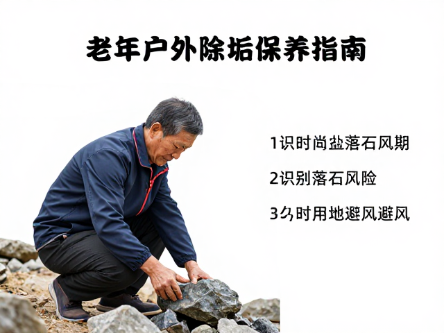 中老年户外除垢保养指南,识别落石风险与利用地形避风技巧