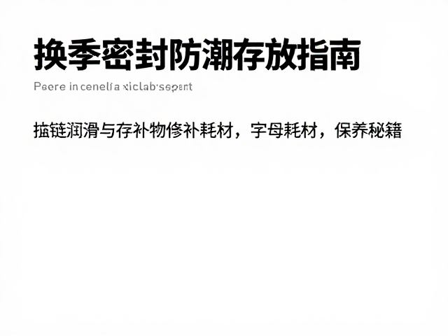 换季密封防潮存放指南