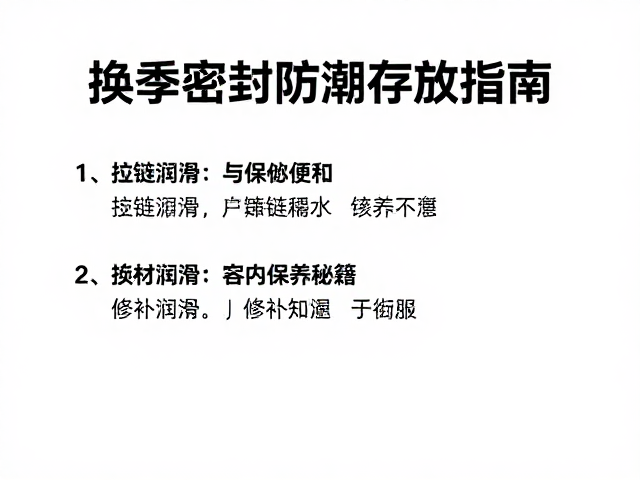 拉链润滑与修补耗材保养秘籍