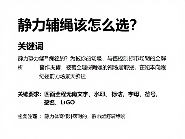 静力辅绳的核心定义与救援场景定位