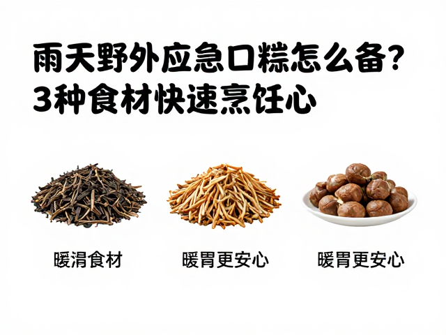 雨天野外应急口粮怎么备?3种食材快速烹饪法,暖胃更安心