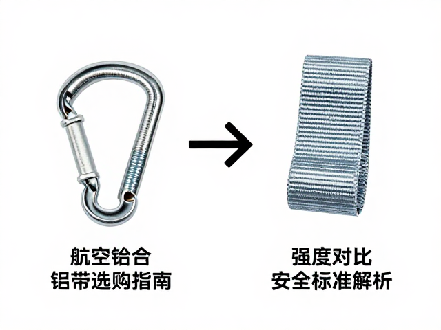 航空铝合金登山扣与镀锌钢材扁带的材料特性差异