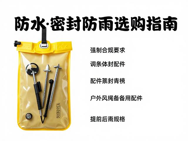 户外地钉风绳备用配件与证件防水袋选购指南,防水密封防雨全攻略