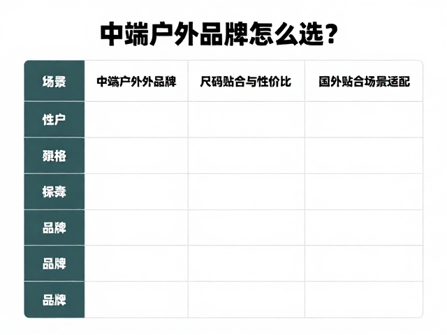 国内外品牌分级与场景适配