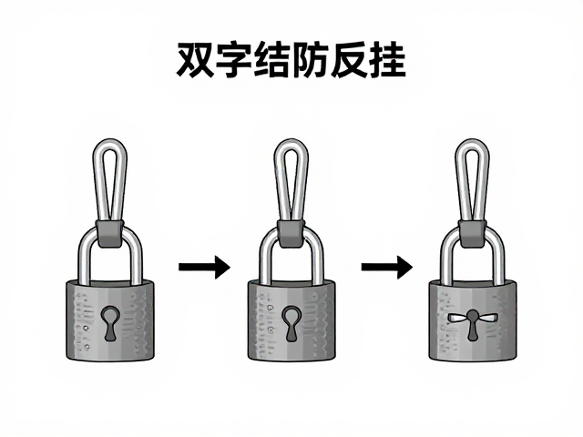 双八字结的核心力学结构与防反挂原理