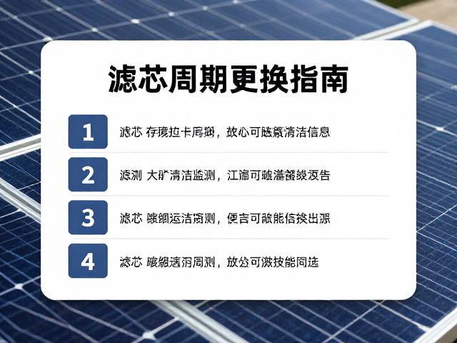 过滤滤芯更换周期与效能监测逻辑