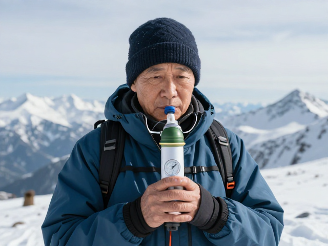 中老年大流量供氧套装,抗低温,气压高度计,高海拔登山必备
