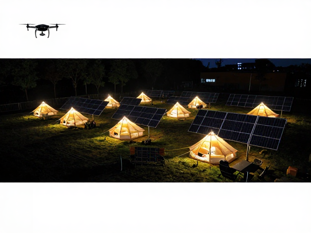 夜间营地照明的视觉构建与拍摄技巧