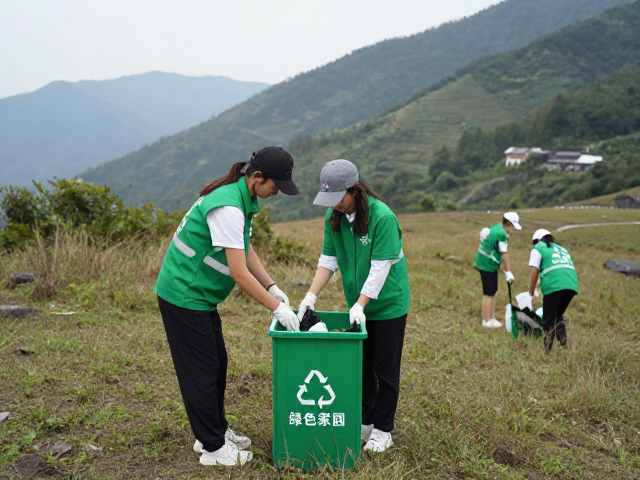 山野清洁纪实,垃圾随身带走,共建营地垃圾回收绿色家园