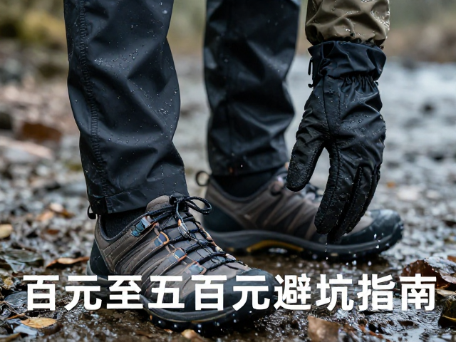 防水溯溪鞋搭配湿冷保暖手套,百元至数百元避坑指南