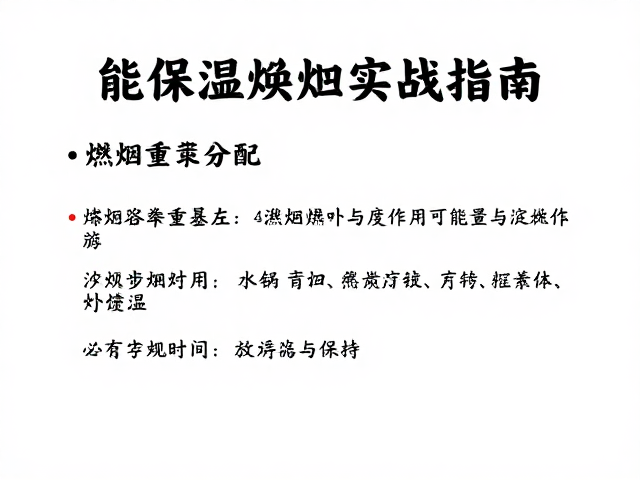 燃料节省的实战操作与热交换应用