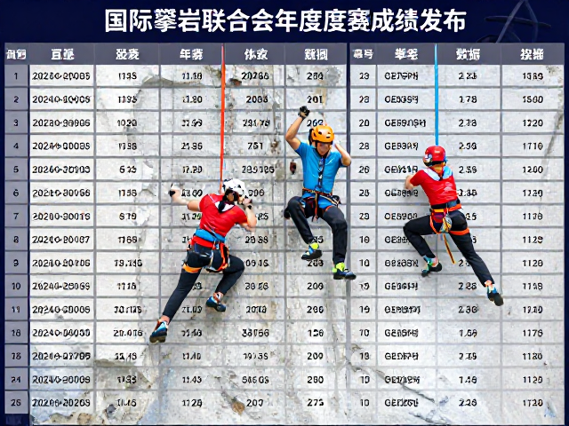 国内外登山攀岩赛事最新成绩发布,专业选手巅峰对决全纪录