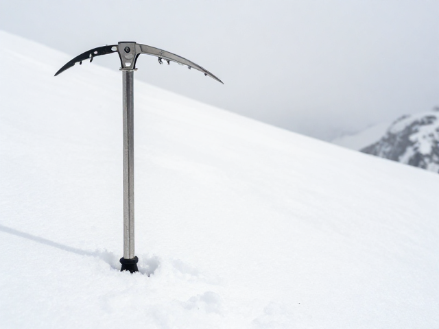 雪线以上徒步选轻型登山冰镐,不锈钢款硬核防滑指南