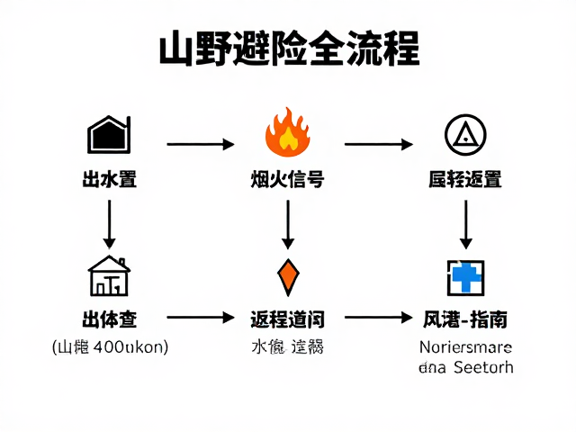 山野避险全流程,烟火信号求救与返程时间设置指南