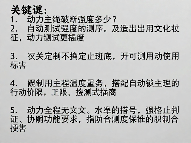 动力绳破断强度的核心定义与测试标准