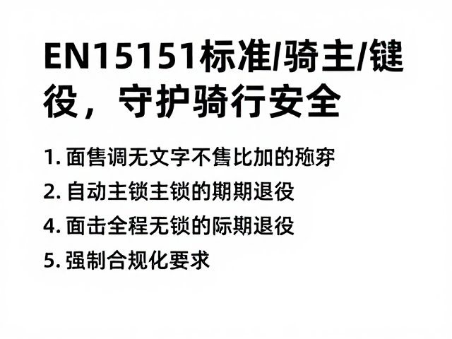 骑行安全防护体系的标准化构建